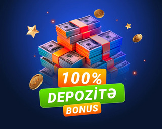 İlk ödənişinə 100% bonus!