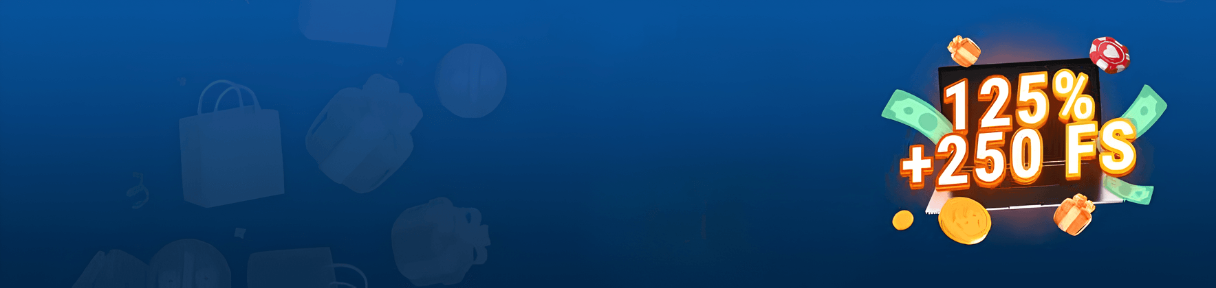 İlk depozit üçün 125% + 250 FS!